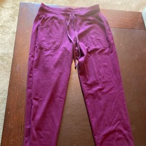 Purple casual sweatpants